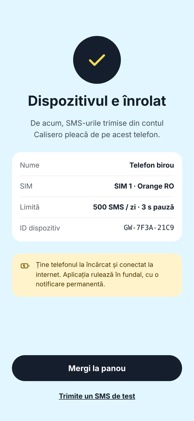 Device enrolled